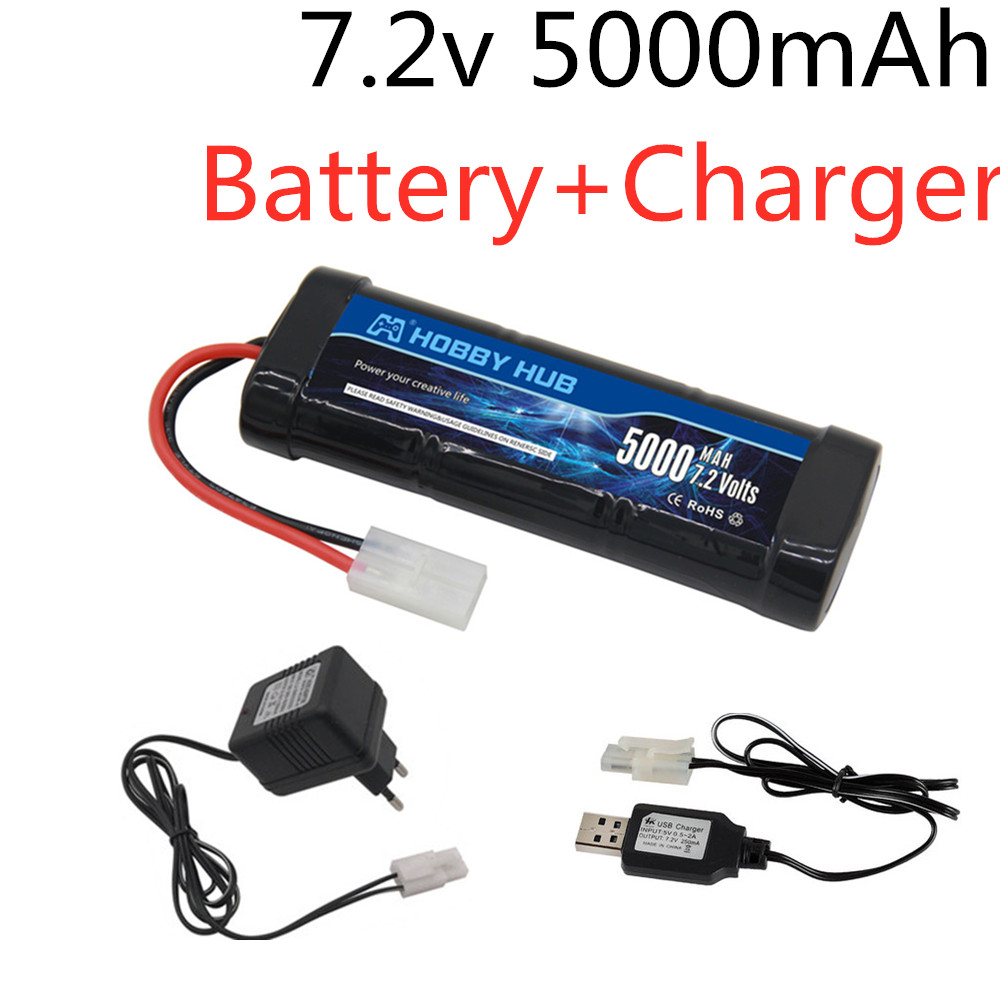 Rc Hobby Vehicles - 7.2V 5000mAh Ni-MH Battery Pack with