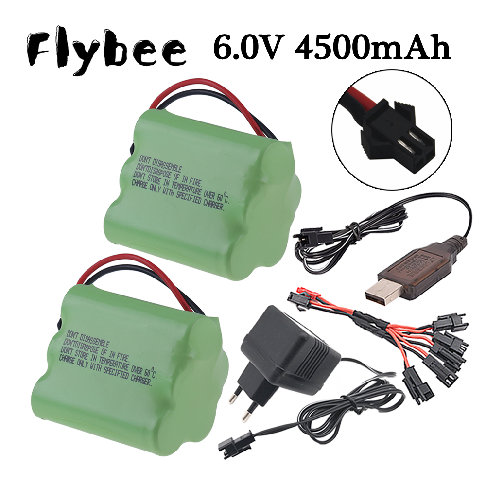 Rc Hobby Vehicles - 6v 4500mAh Ni-MH Battery SM Plug
