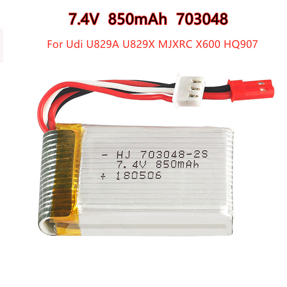 1-5pcs  2s 7.4V 850mAh 703048  - Rc Hobby Vehicles ulasan dan harga