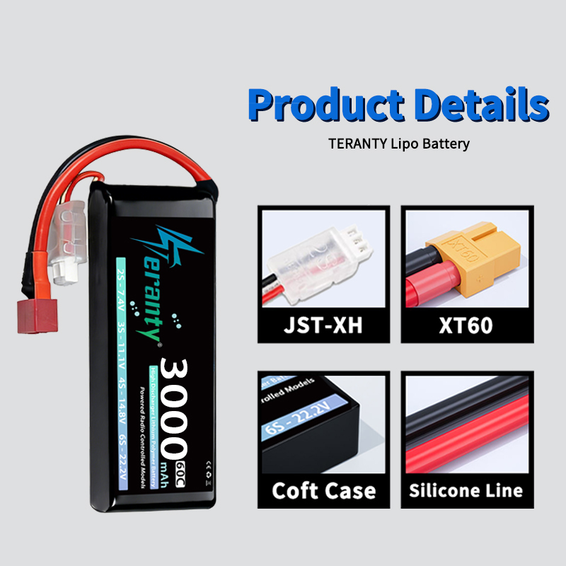TERANTY 2S 3000mAh Lipo Batter - Rc Hobby Grade ulasan dan harga