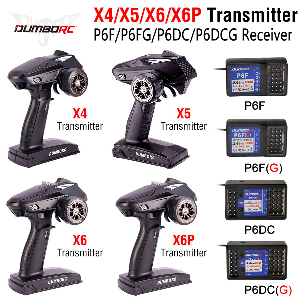 DUMBORC X6P 6CH 2.4G RC Radio  - Radio Transmitter 6Ch ulasan dan harga