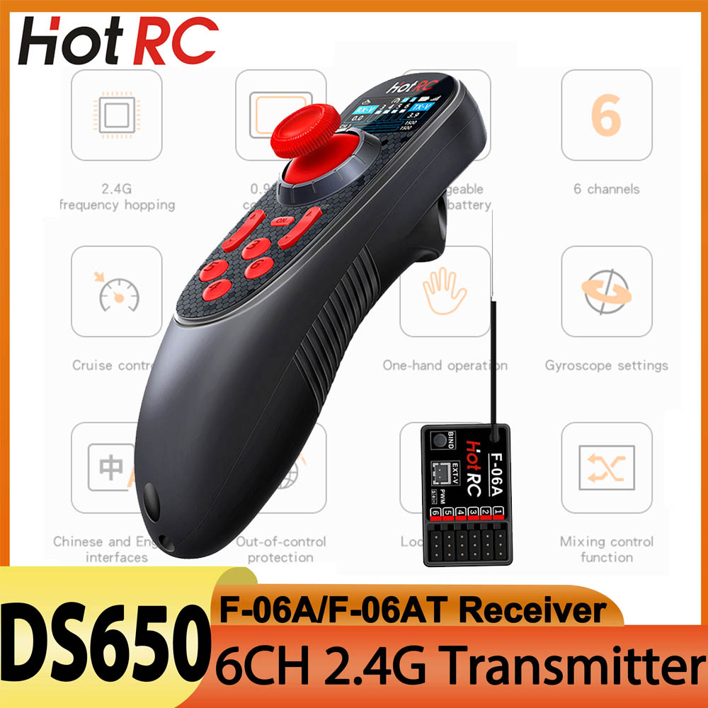 HOTRC DS650 DS-650 6CH Remote  - Radio Transmitter 6Ch ulasan dan harga