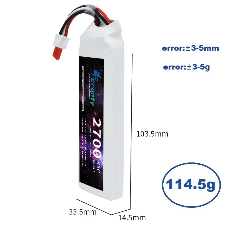 1/3PCS 2S 7.4V Lipo Battery 27 - Rc Hobby Grade ulasan dan harga