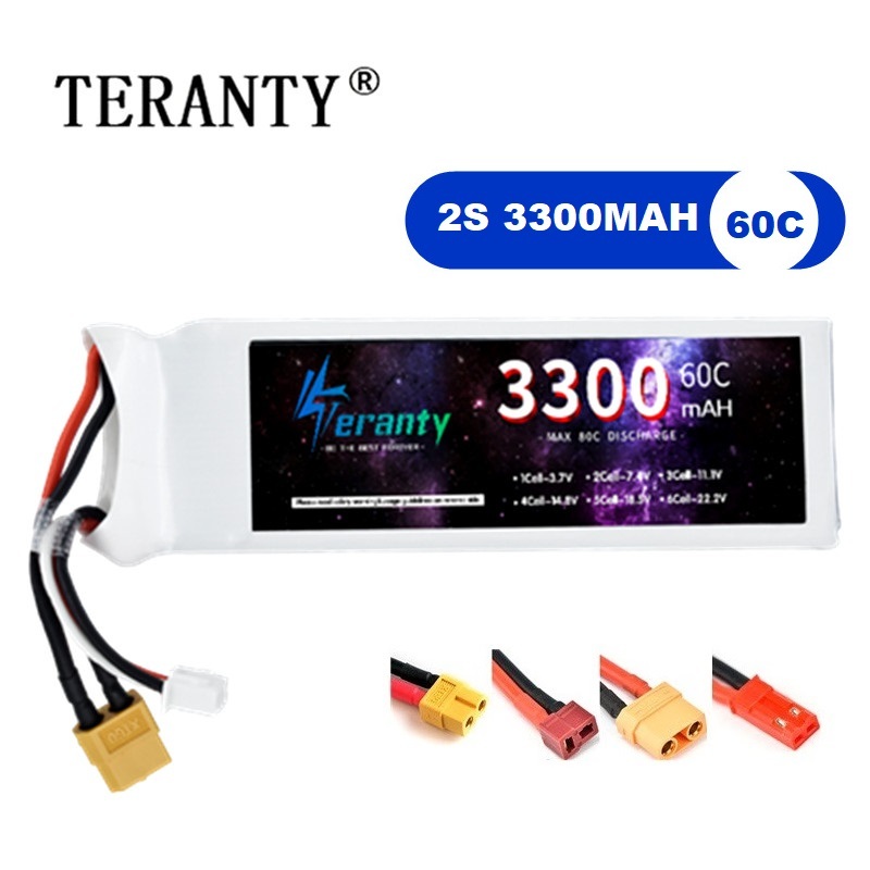 2S 7.4V LiPo Battery 3300mAh 6 - Rc Hobby Grade ulasan dan harga
