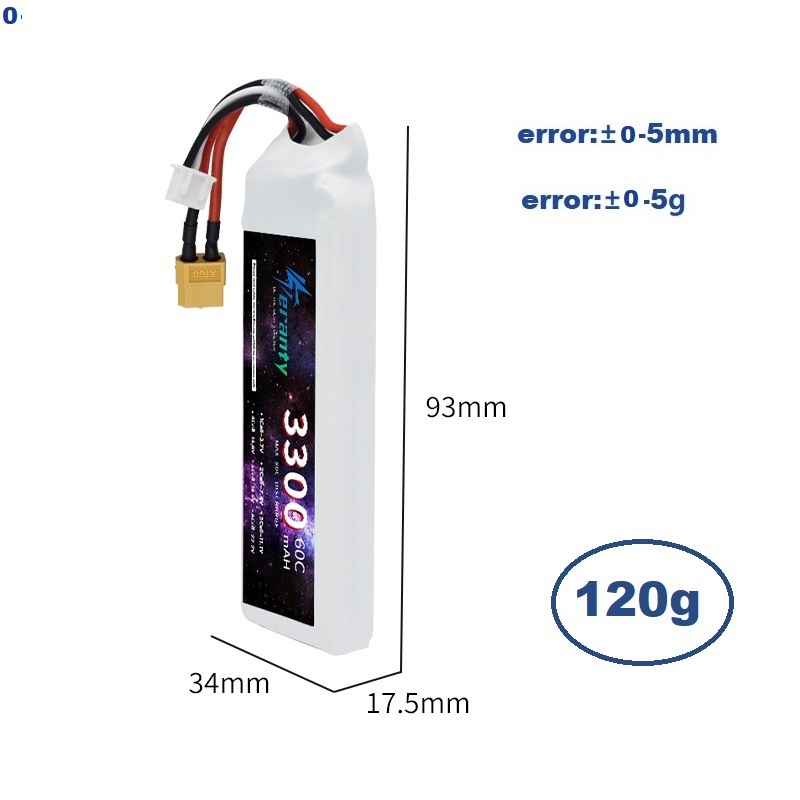 2S 7.4V LiPo Battery 3300mAh 6 - Rc Hobby Grade ulasan dan harga