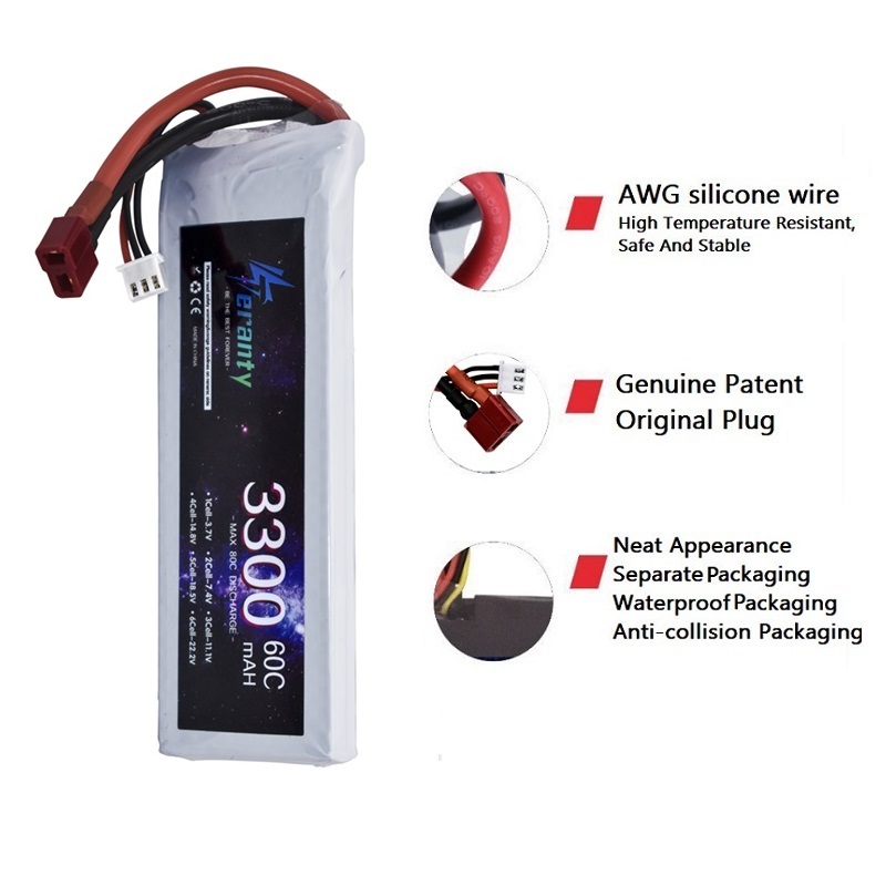 2S 7.4V LiPo Battery 3300mAh 6 - Rc Hobby Grade ulasan dan harga