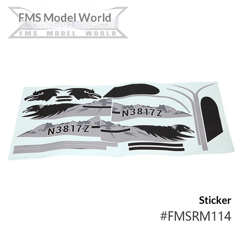 FMS RC Plane Decals For 1700mm - Rc Hobby Grade ulasan dan harga