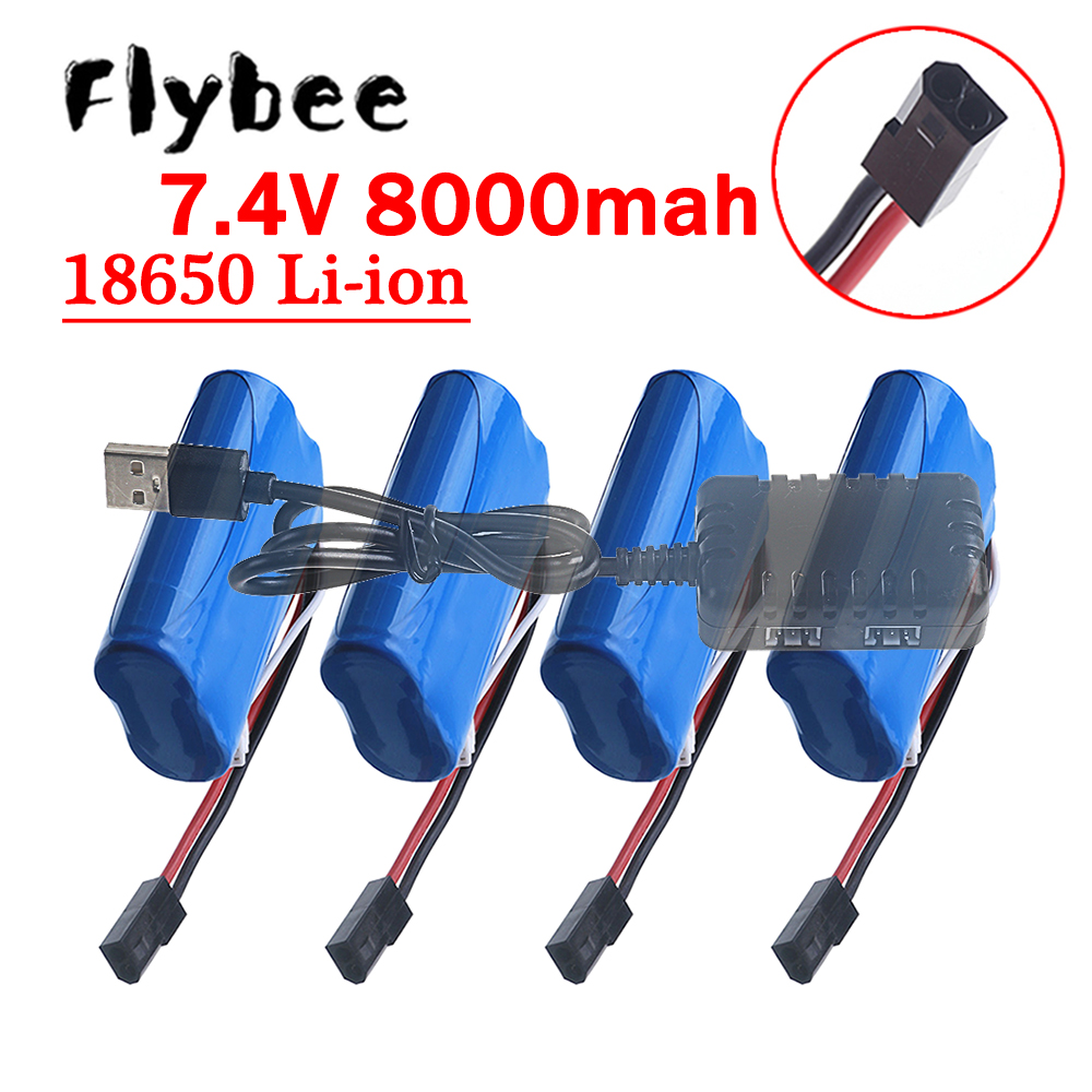 (5500 Plug) 18650 7.4V 8000Mah - Rc Hobby Vehicles ulasan dan harga