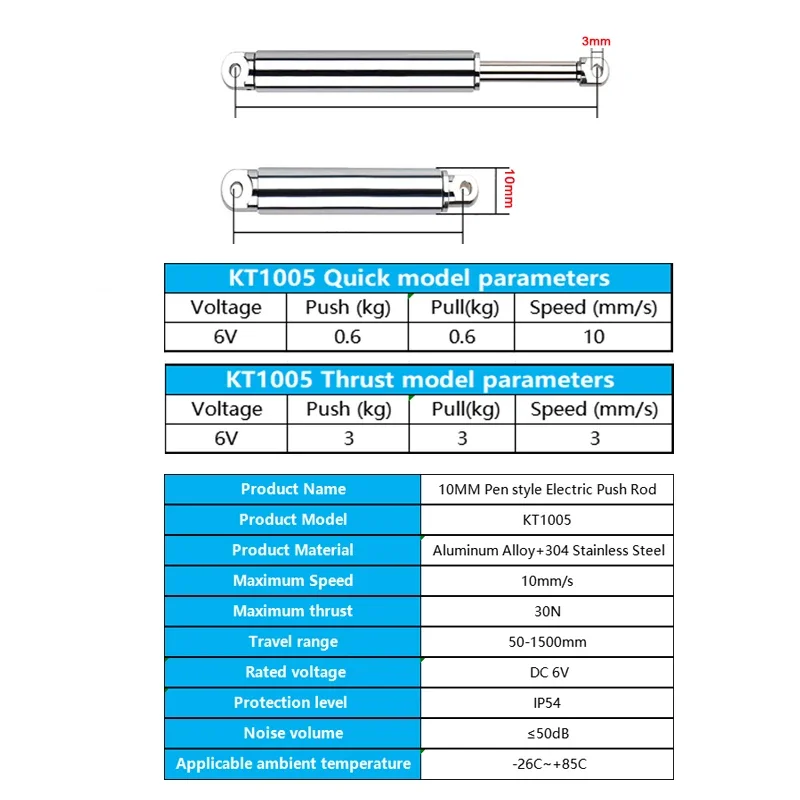 10mm Linear Actuator Retractab - Rc Hobby Car ulasan dan harga