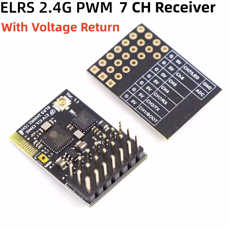 ELRS 2.4G PWM 7CH 6CH CRSF Rec - Rc Hobby Car ulasan dan harga
